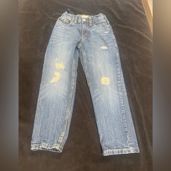 Levi’s Regular Taper Distressed Casual Jeans Kids Boy’s Size 6 Regular - Picture 1 of 9